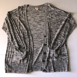 Mossimo Gray and Black Cardigan